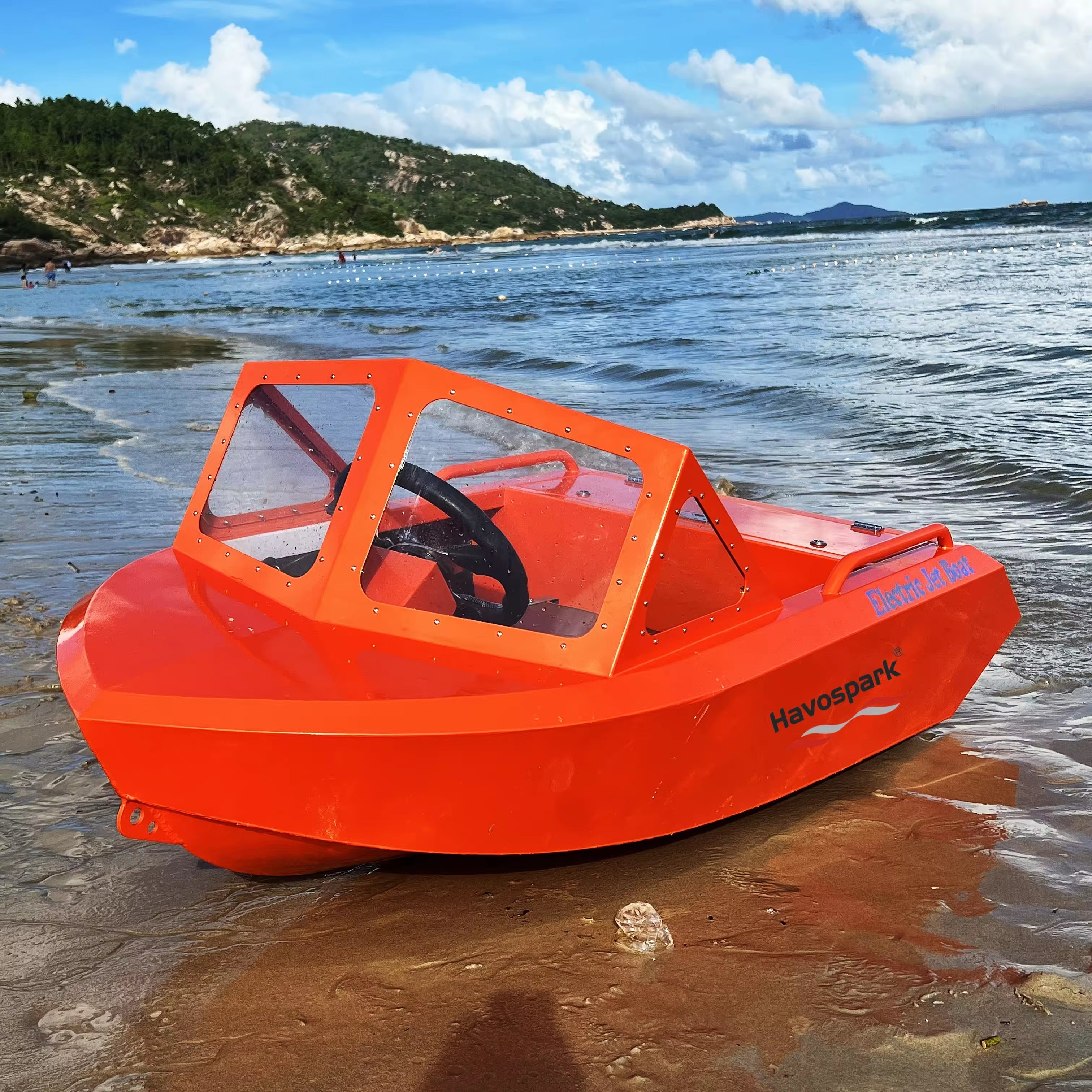 New Arrival Aluminum Powered Electric Jet Boat with Inboard Engine Speed Boat Mini Jet Boat
